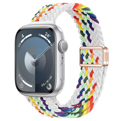 Bracelet de montre tressé en nylon avec boucle magnétique fine, For Apple Watch SE 2023 44mm, For Apple Watch SE 2023 40mm