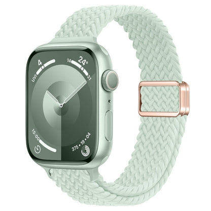 Bracelet de montre tressé en nylon avec boucle magnétique fine, For Apple Watch Ultra 2 49mm, For Apple Watch Series 9 45mm
