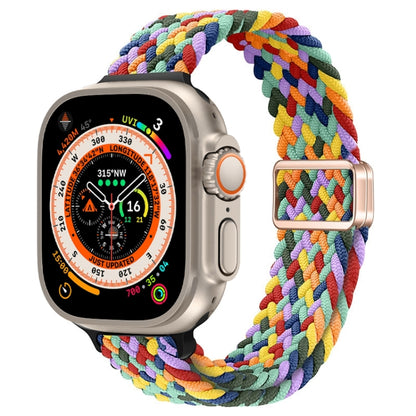Bracelet de montre tressé en nylon avec boucle magnétique fine, For Apple Watch Series 9 41mm, For Apple Watch Ultra 49mm