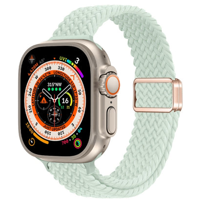 Bracelet de montre tressé en nylon avec boucle magnétique fine, For Apple Watch Series 9 41mm, For Apple Watch Ultra 49mm