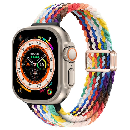 Bracelet de montre tressé en nylon avec boucle magnétique fine, For Apple Watch Series 9 41mm, For Apple Watch Ultra 49mm