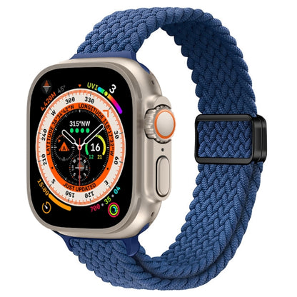Bracelet de montre tressé en nylon avec boucle magnétique fine, For Apple Watch Series 9 41mm, For Apple Watch Ultra 49mm