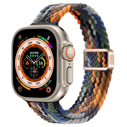 Bracelet de montre tressé en nylon avec boucle magnétique fine, For Apple Watch Series 9 41mm, For Apple Watch Ultra 49mm