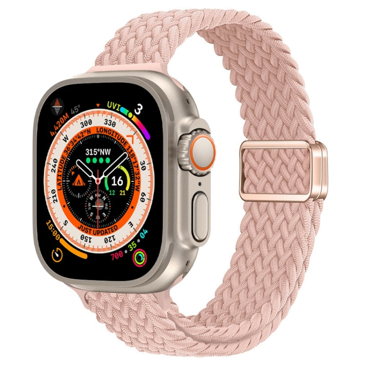 Bracelet de montre tressé en nylon avec boucle magnétique fine, For Apple Watch Series 9 41mm, For Apple Watch Ultra 49mm