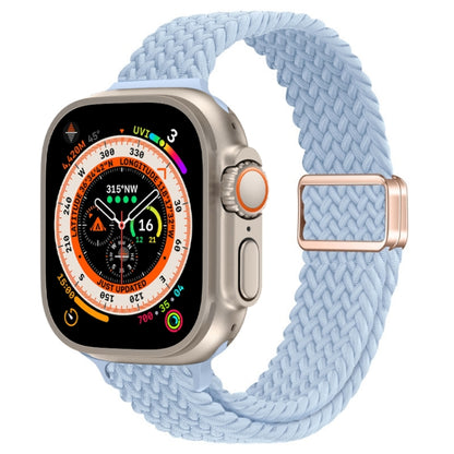 Bracelet de montre tressé en nylon avec boucle magnétique fine, For Apple Watch Series 9 41mm, For Apple Watch Ultra 49mm