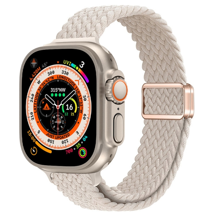 Bracelet de montre tressé en nylon avec boucle magnétique fine, For Apple Watch Series 9 41mm, For Apple Watch Ultra 49mm
