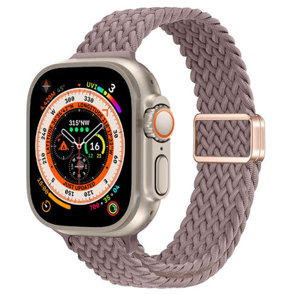 Bracelet de montre tressé en nylon avec boucle magnétique fine, For Apple Watch Series 9 41mm, For Apple Watch Ultra 49mm
