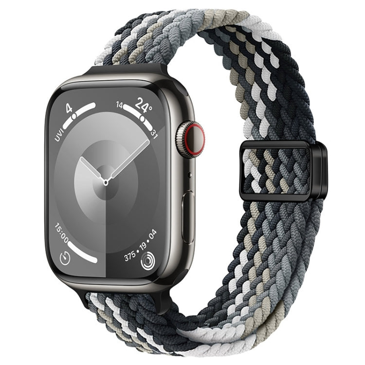 Bracelet de montre tressé en nylon avec boucle magnétique fine, For Apple Watch SE 2022 40mm, For Apple Watch SE 2022 44mm