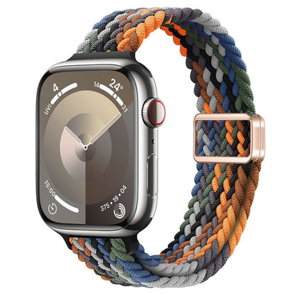 Bracelet de montre tressé en nylon avec boucle magnétique fine, For Apple Watch SE 2022 40mm, For Apple Watch SE 2022 44mm