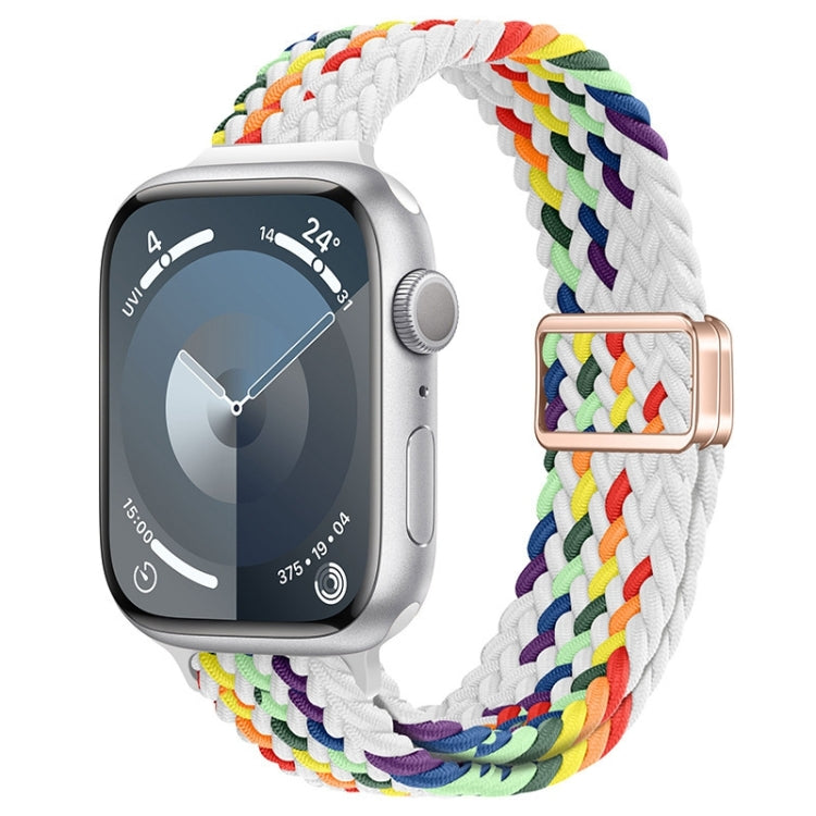 Bracelet de montre tressé en nylon avec boucle magnétique fine, For Apple Watch SE 2022 40mm, For Apple Watch SE 2022 44mm