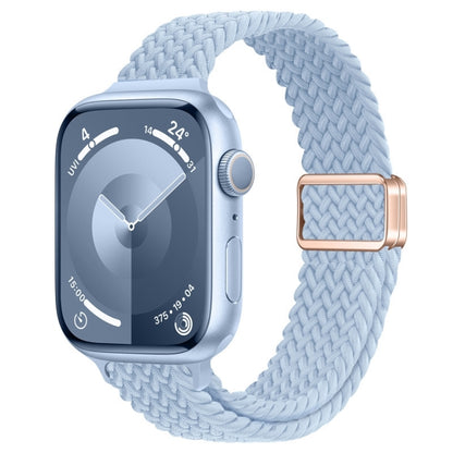 Bracelet de montre tressé en nylon avec boucle magnétique fine, For Apple Watch SE 40mm, For Apple Watch SE 44mm