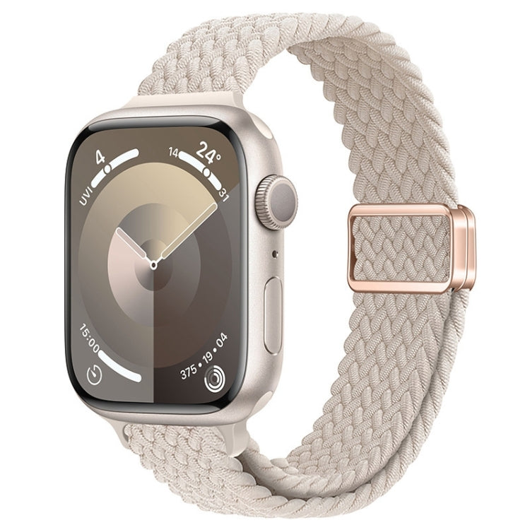 Bracelet de montre tressé en nylon avec boucle magnétique fine, For Apple Watch SE 40mm, For Apple Watch SE 44mm