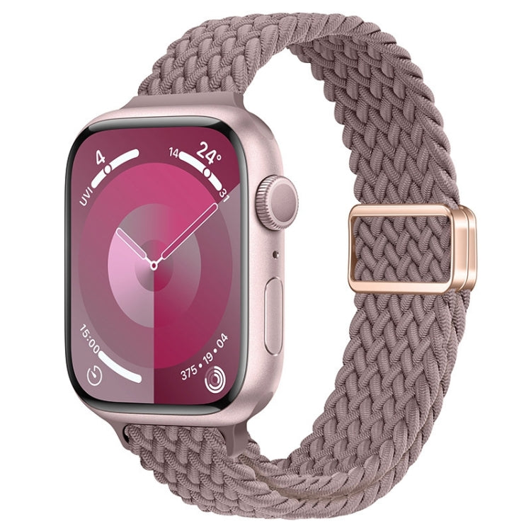 Bracelet de montre tressé en nylon avec boucle magnétique fine, For Apple Watch Series 6 40mm, For Apple Watch Series 6 44mm