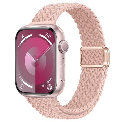 Bracelet de montre tressé en nylon avec boucle magnétique fine, For Apple Watch Series 5 44mm, For Apple Watch Series 5 40mm