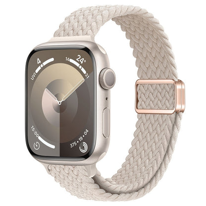 Bracelet de montre tressé en nylon avec boucle magnétique fine, For Apple Watch Series 5 44mm, For Apple Watch Series 5 40mm