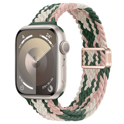 Bracelet de montre tressé en nylon avec boucle magnétique fine, For Apple Watch Series 5 44mm, For Apple Watch Series 5 40mm