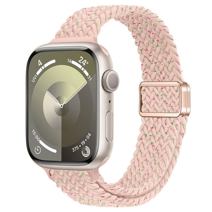 Bracelet de montre tressé en nylon avec boucle magnétique fine, For Apple Watch Series 3 38mm, For Apple Watch Series 3 42mm