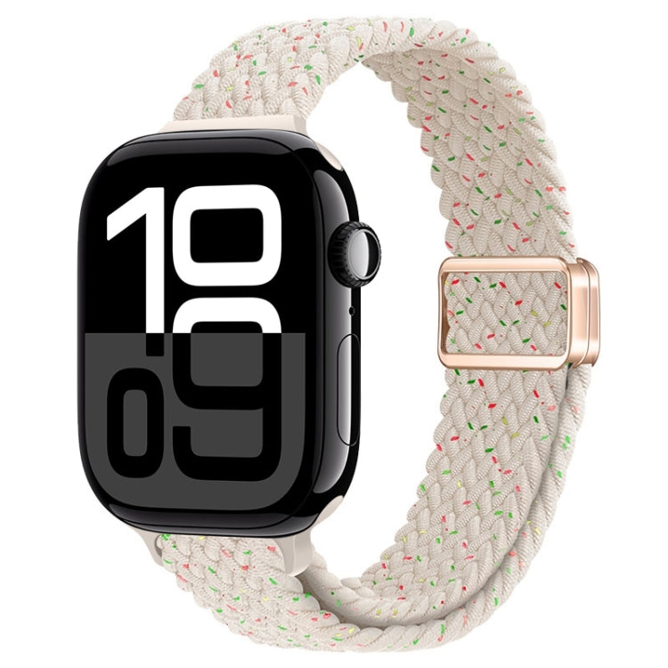 Bracelet de montre tressé en nylon avec boucle magnétique fine, For Apple Watch Series 10 46mm, For Apple Watch Series 10 42mm