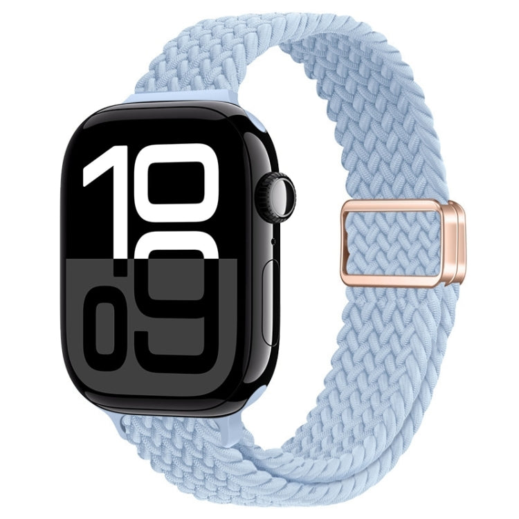 Bracelet de montre tressé en nylon avec boucle magnétique fine, For Apple Watch Series 10 46mm, For Apple Watch Series 10 42mm