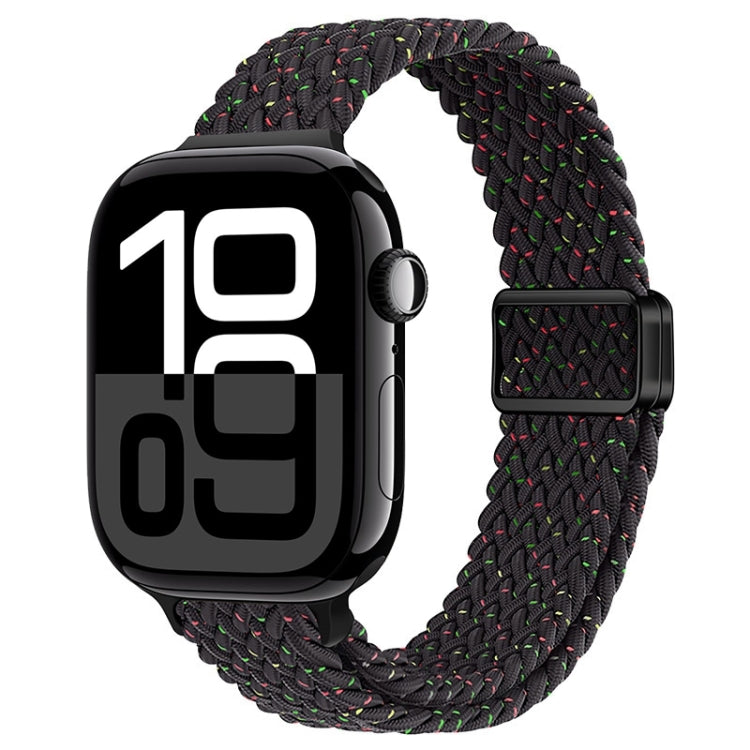 Bracelet de montre tressé en nylon avec boucle magnétique fine, For Apple Watch Series 10 46mm, For Apple Watch Series 10 42mm