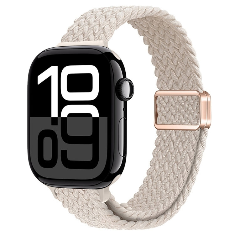 Bracelet de montre tressé en nylon avec boucle magnétique fine, For Apple Watch Series 10 46mm, For Apple Watch Series 10 42mm
