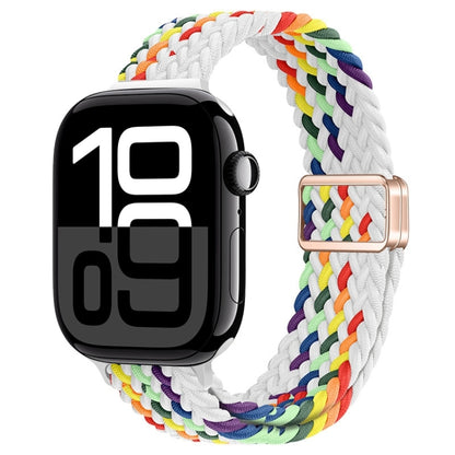 Bracelet de montre tressé en nylon avec boucle magnétique fine, For Apple Watch Series 10 46mm, For Apple Watch Series 10 42mm