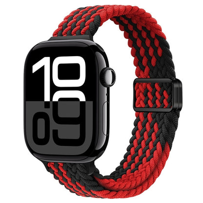 Bracelet de montre tressé en nylon avec boucle magnétique fine, For Apple Watch Series 10 46mm, For Apple Watch Series 10 42mm