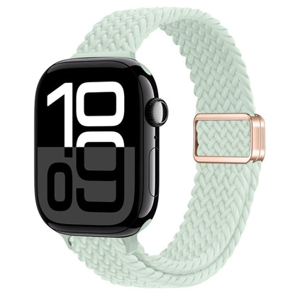 Bracelet de montre tressé en nylon avec boucle magnétique fine, For Apple Watch Series 10 46mm, For Apple Watch Series 10 42mm