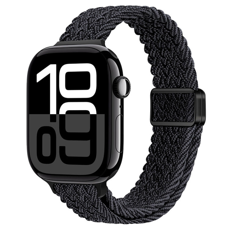 Bracelet de montre tressé en nylon avec boucle magnétique fine, For Apple Watch Series 10 46mm, For Apple Watch Series 10 42mm