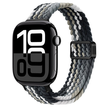 Bracelet de montre tressé en nylon avec boucle magnétique fine, For Apple Watch Series 10 46mm, For Apple Watch Series 10 42mm