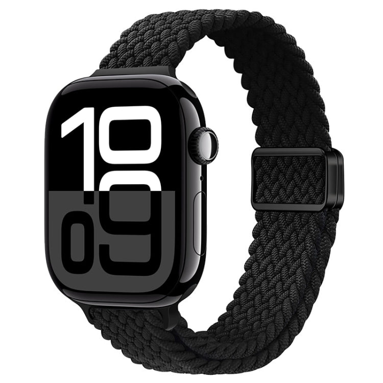 Bracelet de montre tressé en nylon avec boucle magnétique fine, For Apple Watch Series 10 46mm, For Apple Watch Series 10 42mm