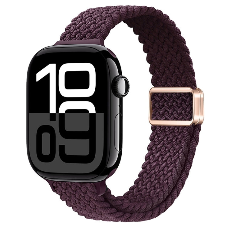 Bracelet de montre tressé en nylon avec boucle magnétique fine, For Apple Watch Series 10 46mm, For Apple Watch Series 10 42mm