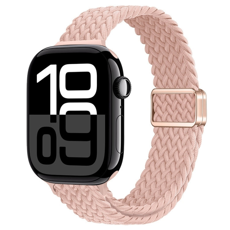 Bracelet de montre tressé en nylon avec boucle magnétique fine, For Apple Watch Series 10 46mm, For Apple Watch Series 10 42mm