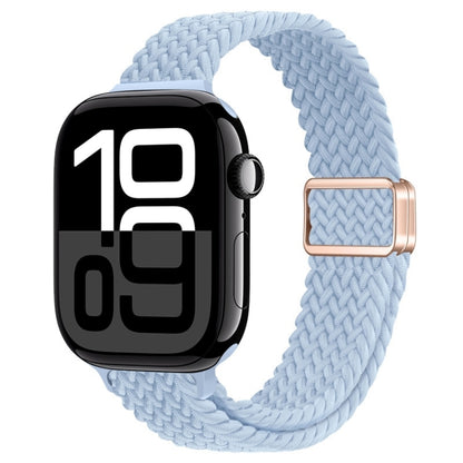 Bracelet de montre tressé en nylon avec boucle magnétique fine, For Apple Watch Series 10 46mm, For Apple Watch Series 10 42mm