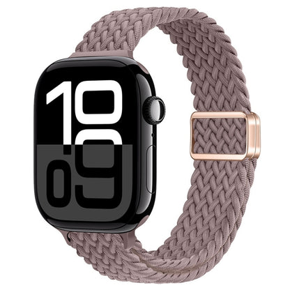 Bracelet de montre tressé en nylon avec boucle magnétique fine, For Apple Watch Series 10 46mm, For Apple Watch Series 10 42mm