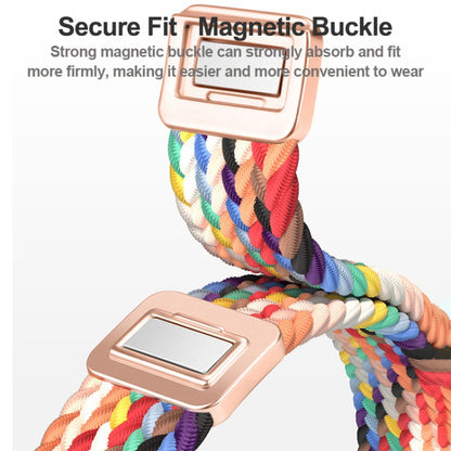 Bracelet de montre tressé en nylon avec boucle magnétique fine, For Apple Watch Series 6 40mm, For Apple Watch Series 6 44mm