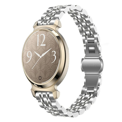 Bracelet de montre en acier inoxydable Seven-Beads de 14 mm, For Garmin Lily 2