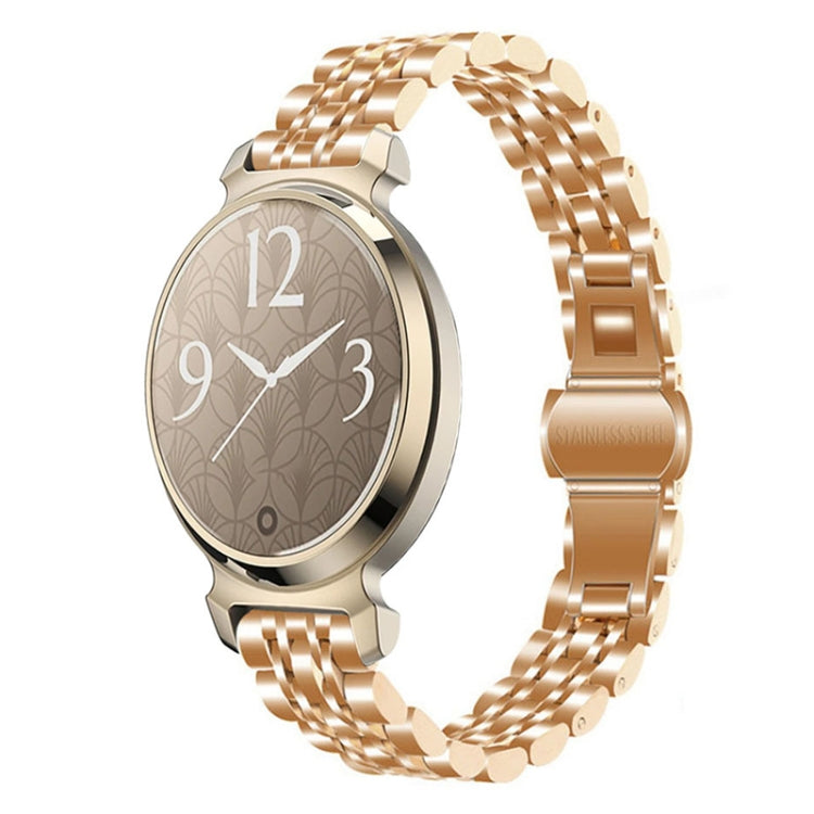 Bracelet de montre en acier inoxydable Seven-Beads de 14 mm, For Garmin Lily 2