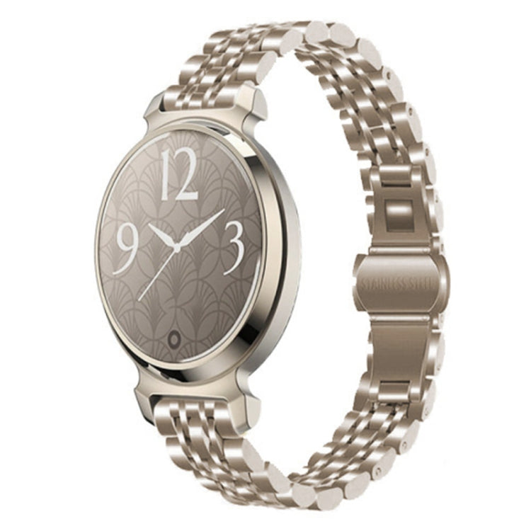 Bracelet de montre en acier inoxydable Seven-Beads de 14 mm, For Garmin Lily 2