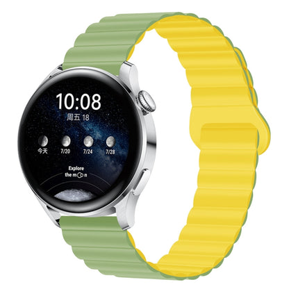 Bracelet de montre magnétique en silicone bicolore, 20mm, 22mm