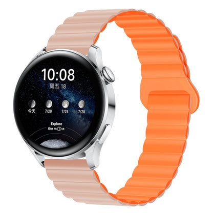 Bracelet de montre magnétique en silicone bicolore, 20mm, 22mm