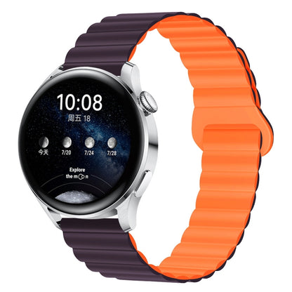 Bracelet de montre magnétique en silicone bicolore, 20mm, 22mm