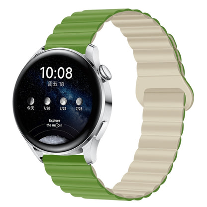 Bracelet de montre magnétique en silicone bicolore, 20mm, 22mm