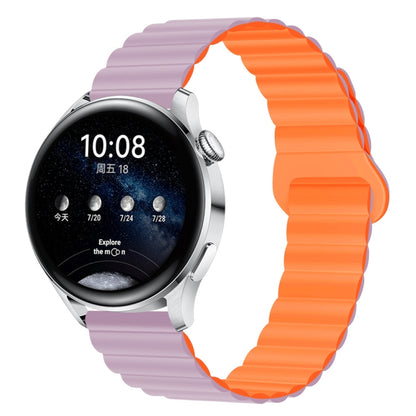 Bracelet de montre magnétique en silicone bicolore, 20mm, 22mm