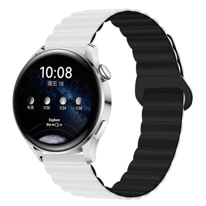 Bracelet de montre magnétique en silicone bicolore, 20mm, 22mm