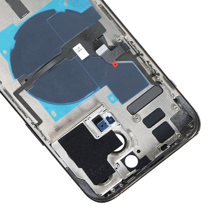 Pour iPhone 14 Pro Max Cache arrière de la batterie avec câble flexible d'alimentation + volume + module de chargement sans fil