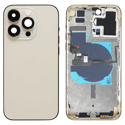 Pour iPhone 14 Pro Max Cache arrière de la batterie avec câble flexible d'alimentation + volume + module de chargement sans fil