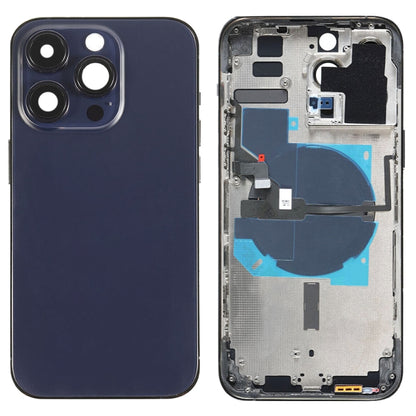 Pour iPhone 14 Pro Max Cache arrière de la batterie avec câble flexible d'alimentation + volume + module de chargement sans fil