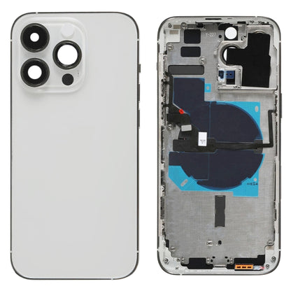 Pour iPhone 14 Pro Max Cache arrière de la batterie avec câble flexible d'alimentation + volume + module de chargement sans fil