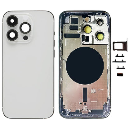Pour iPhone 14 Pro Cache arrière de batterie avec touches latérales et plateau de carte